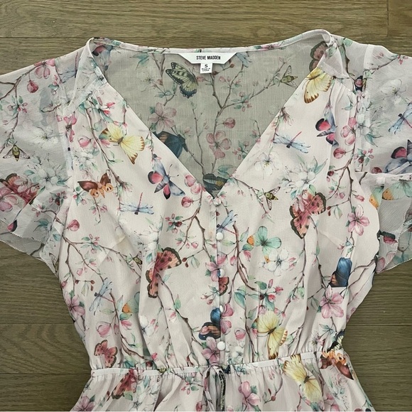 REVOLVE Steve Madden Kirsty Butterfly Dress in Light Pink Size Small - Picture 2 of 10